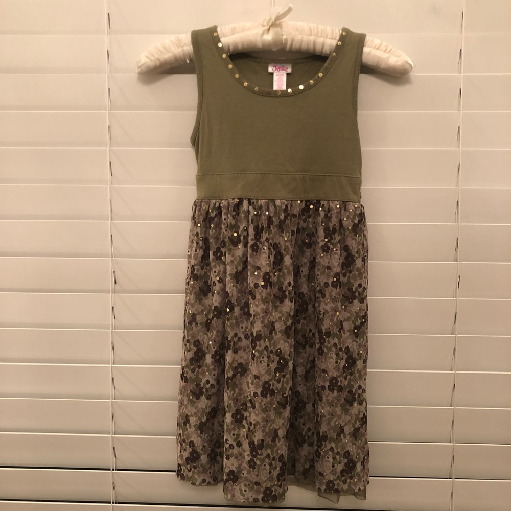 👗 EUC Justice Dress Green/ Camouflage.